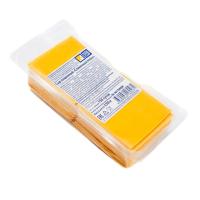 Сыр плав. "Сливочный Amber" мдж 45%, 500г (слайсы 40шт)