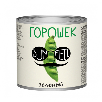 Горошек в/с  SUNFEEL 400-425г