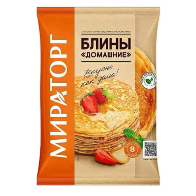 Блинчики без начинки, 400 гр. Мираторг. 8шт
