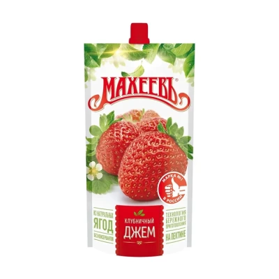 Джем клубничный  Махеевъ дой-пак 300г