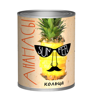 Ананасы кольца SUNFEEL 580мл