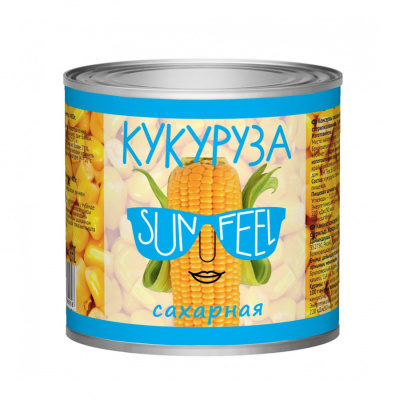 Кукуруза сладкая 340г SUNFEEL РФ 