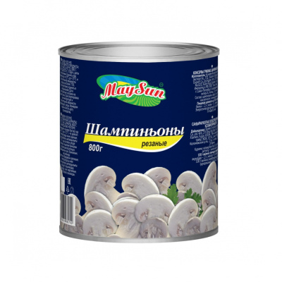 Шампиньоны рез. MAYSUN 850мл